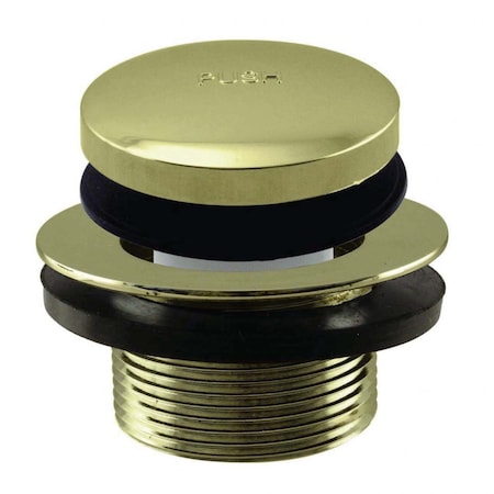 Westbrass Tip Toe 1-3/8" NPSM Fine Thread Bath Drain in Polished Brass D3323-01